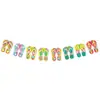 Bandera Decorativa Hawaiana de Nuevo Producto de Amazon Decoración para Fiesta de Verano en la Costa Bandera Hawaiana de Flamenco