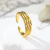 Venta Directa de Fábrica Anillo de Acero Inoxidable Estilo Coreano, Estilo Minimalista, Versátil, Nicho, Joyería Unisex, Anillo Abierto