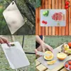 Tabla de Cortar de Acero Inoxidable Transfronteriza, Tabla de Cortar Antibacteriana y Antimoho de Doble Cara, Tabla de Cortar Específica para Cocina, Tabla para Amasar Engrosada
