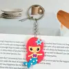 Llavero de goma suave de PVC de la serie vida marina de dibujos animados, colgante para bolso, colgante decorativo, llavero, diseño personalizado creativo