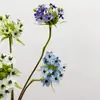 Ramo de flores artificiales de terciopelo fresco con forma de estrella de Belén, serie natural, con flores suaves, para bodas.