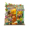 Hongda Desktop Montagem Manual de Madeira DIY Casa em Miniatura Brinquedo Criativo Modelo DIY Casa Decoração de Cena Arquitetônica em Miniatura