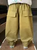 Pantalones Casuales Lisos de Verano para Niños Anti-Mosquitos con Puños Plisados, Pantalones Elegantes de Moda para Niños, Pantalones Largos de Exportación para Niños Pequeños y Niños