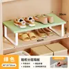 Armário de sapatos prateleira em camadas rack de armazenamento armário organizador de prateleira divisória de sapato de couro prateleira de armazenamento divisória de sapato doméstico