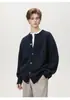 Suéter cárdigan de punto trenzado retro al por mayor del fabricante para hombres y mujeres, ropa de punto casual suelta de otoño para parejas