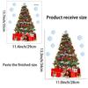 Decorações de Árvore de Natal Transfronteiriças, Embelezamento Festivo, Adesivos de Vidro de Floco de Neve, Vitrines, Festa, Natal, Família, Casa
