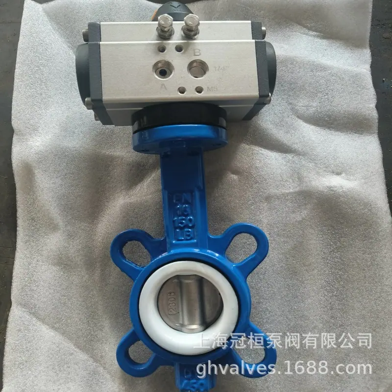 D671F气动衬氟蝶阀