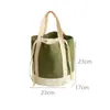 Bolsa de Lona com Cordão para Almoço de Trabalhadores de Escritório, Bolsa Portátil para Marmita, Bolsa Térmica para Almoço, Bolsa de Almoço de Mão, Bolsa de Almoço