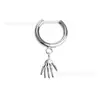 Pendientes Rectos de Aleación de Titanio F136 con Colgante de Gota de Agua con Cabeza de Serpiente de Aleación de Titanio Pendientes de Personalidad Clavos para Hélice Auricular