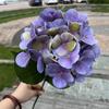 Deep Purple Wedding simulação flores atacado deep purple outono roxo cinza salão de casamento mão macia segurando estrada decoração de chumbo flores falsas