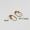 Fábrica en stock al por mayor Gancho francés diy accesorios de joyería gancho para la oreja clip para la oreja aretes aretes aretes hebilla D