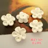 Flores de Arcilla Suave Flores Blancas Puras Accesorios para el Cabello de Novia DIY Tiara Joyería Diadema Accesorios Hechos a Mano Materiales