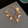 Collar Colgante de Concha de Caracol Estrella de Perla Estilo Festivo Moda Versátil Cadena para Clavícula Diseño de Nicho Joyería para Mujeres