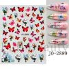 Adesivos de Unhas Transfronteiriços Novo Estilo Letras Simples em Inglês Quatro Cores Artísticos Florais Adesivos de Unhas com Letras Atacado