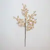 Flores Artificiais Douradas Flores de Véspera de Ano Novo Casamento Atacado Balde de Bênçãos Folhas Douradas DIY Flores Artificiais Transfronteiriças Decorações de Ano Novo para Casa