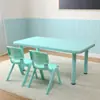 Mesas y Sillas para Jardín de Infancia, Juego de Mesa Infantil, Mesa de Juguetes para Bebé, Escritorio de Plástico Doméstico para Aprender, Silla Pequeña Rectangular