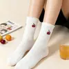 Calcetines para Mujer 2026 Nuevos Populares Lindos Primavera y Verano Delgados Cómodos Transpirables Anti-Olor Estudiante Dibujos Animados Calcetines de Tubo Medio