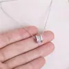 Versión Alta CNC Collar de Cerámica Baojia para Mujer Oro Rosa Primavera Hombrecito Rojo Estilo Benéfico Cadena para Clavícula Cintura Pequeña