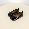 Zapatos de Cuero para Niñas Estilo Coreano Mary Jane Slip-On de Nuevo Estilo Primavera y Otoño 2026 con Suelas Suaves y Lazo Zapatos de Ballet Princesa