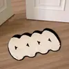 Tapetes de Banheiro Absorventes Antiderrapantes Simples Acolchoados Transfronteiriços, Tapetes de Pelúcia Espessos de Veludo para Quarto de Comércio Exterior