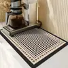 Alfombrilla Absorbente para Cafetera Cocina Platos Bar Alfombrilla de Drenaje Taza de Agua Esterilla Secadora Encimera Alfombrilla Aislante sin Lavado
