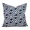 Funda de almohada azul estilo Ins Funda para asiento de oficina Funda para cojín de sofá Venta caliente transfronteriza de Amazon para el hogar