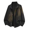 Chaqueta de Solapa Nueva de Lujo Calidad Primavera y Otoño Tendencia Casual Cortavientos Deportiva Talla Grande para Hombre