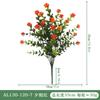 Venta caliente transfronteriza flor de simulación 7 tenedores eucalipto camelia adornos decoración del hogar decoración de boda flores artificiales al por mayor