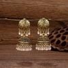 Pendientes de hadas de aleación con diseño de nicho de campana de estilo cortesano, estilo étnico retro transfronterizo, protección del medio ambiente, joyería de hadas