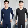 Compre um leve um grátis roupa íntima térmica masculina veludo grosso inverno roupa íntima plus size suéter de algodão barato traje long johns