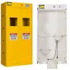 Gabinete a prueba de explosiones de acero para laboratorio, gabinete para cilindros de gas, gabinete inteligente de detección de gas peligroso de una, dos o tres cilindros engrosado