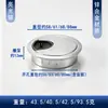 Caja de roscado de 60 mm, de aleación de zinc, con orificio de enrutamiento redondo, para oficina, escritorio, caja de alambre de metal, accesorios de hardware para muebles