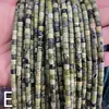 Cuentas separadoras de piedra natural de 4*4 mm para pulseras DIY, accesorios, cuentas separadoras, accesorios, cuentas, materiales DIY, tubo redondo de Piedra Emperador