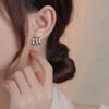 Pendientes de Línea Semicirculares en Forma de C para Mujer, Simples y Modernos, Estilo Minimalista Único, Nuevos Pendientes de Aguja de Moda, Accesorios para Orejas de Estilo Ins de Nicho