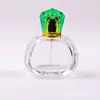 Botella de perfume de lujo de 50 ml directa de fábrica, botella de vidrio transparente facetado para dispensar perfume y aceite esencial, venta al por mayor
