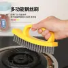 Cepillo de alambre de acero mejorado para cocina, cepillo de alambre de acero engrosado y densificado para campanas extractoras, eliminación de óxido, parrillas de barbacoa, estufas de gas y cepillo de limpieza para eliminación de grasa