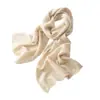 Bufanda de cachemira nueva de otoño e invierno para mujer, chal largo de cachemira de punto, color liso, combina con todo, cálida para exteriores.