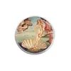 Aliexpress Broche de Dibujos Animados Creativo y Personalizado Pintura al Óleo Chica Accesorio Metálico Redondo Retro Transfronterizo Insignia Venta al por Mayor