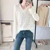 2025 Nueva Camisa de Encaje con Capucha de Otoño e Invierno Top con Capucha Prenda Base para Mujer Aspecto Suave Adelgazante Talla Grande Prenda Base