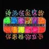 Arte de uñas con lentejuelas fluorescentes, lentejuelas digitales, lentejuelas de color caramelo, joyería para decoración de uñas