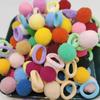 Bolas de pelo pequeñas y coloridas para niña, cuerda para el cabello, banda de goma súper linda para bebé, anillos para el cabello lindos para niña de jardín de infantes, cabello altamente elástico