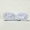 Cordones Planos de una Sola Capa de 8 mm para Zapatos Deportivos, Zapatos de Lona, Tenis, Cordones de Colores Blanco y Negro, Un Par