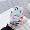 Funda de One Piece para iPhone 12/14pro, transparente, con sombrero de paja, Luffy 11, Solon 13, dibujos animados