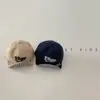 Gorra de Béisbol Suave con Visera y Bordado de Letra para Bebé, Estilo Delgado para Primavera y Otoño, Gorro de Copa Suave para Bebés y Niños Pequeños, Gorra de Béisbol de Verano