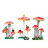 Adornos creativos de hongos, accesorios de boda en el bosque, plantas de fibra de vidrio para exteriores, artesanías decorativas de resina para exteriores