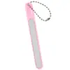 Lixa de Unha Simples Colorida Ferramenta de Polimento para Meninas, Lixa de Unha para Uso Doméstico com Corrente, Lixa Tira Polidora de Unha