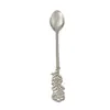 Cuchara de Rosa de Acero Inoxidable Creativa Cuchara Tenedor para Postre Pastel Cuchara Nido de Pájaro Cuchara de Café Cuchara para Ceremonia de Boda Rosa