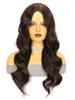 Amazon Nova Marrom Cabelo Longo Liso Onda Grande Cabelo Longo Cacheado Fibra Química Renda Frontal Peruca Feminina Touca Pequena em estoque