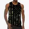Directo de Fábrica Transfronterizo Nuevo Chaleco sin Mangas para Hombre Casual Holgado Talla Grande Estampado Digital 3D