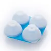 En Stock Venta Directa de Fábrica Molde de Bola de Hielo de Silicona, Molde de Bandeja de Bolas de Hielo de Silicona de Cuatro Agujeros, Fabricante de Bolas de Hielo de Silicona de Grado Alimenticio